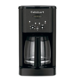 Cuisinart DCC-1200 12杯可编程咖啡机 Matte Black Metal