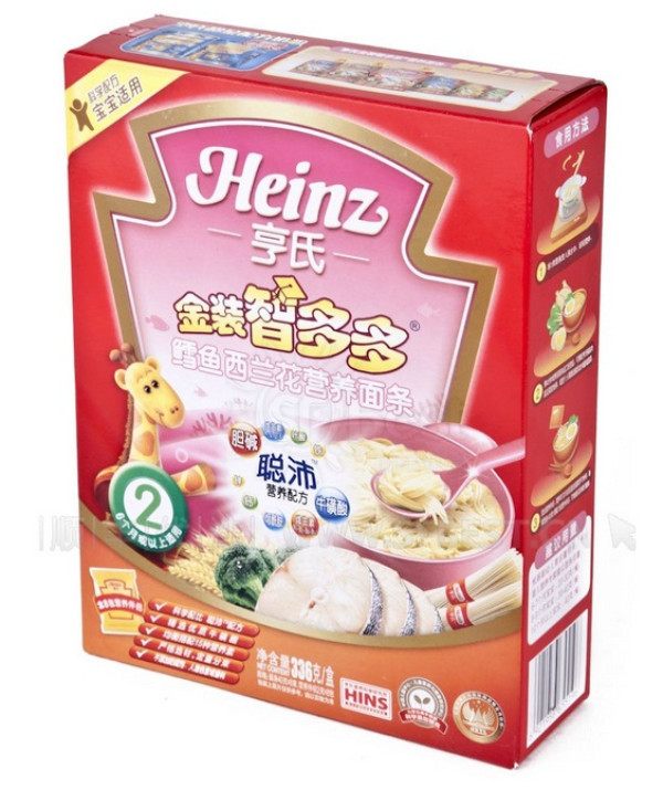 Heinz 亨氏 金装智多多 鳕鱼西兰花 营养面条