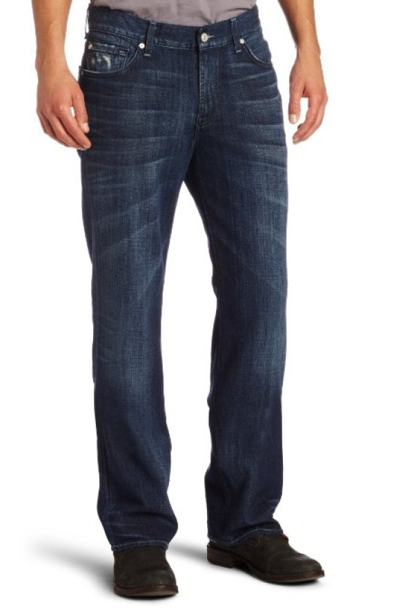 7 For All Mankind Austyn Relaxed 男款休闲直筒牛仔裤 Hawaiian Ocean色