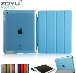 zoyu iPad4/2/3带休眠超薄保护壳  