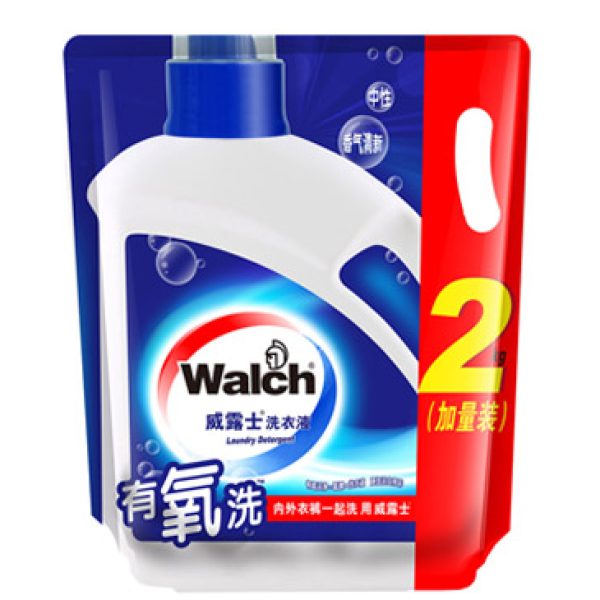 Walch 威露士 袋装有氧洗洗衣液 清新香气 2kg