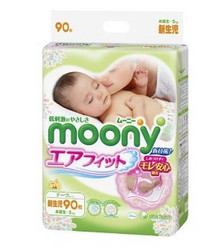 moony 尤妮佳 婴儿纸尿裤 NB90