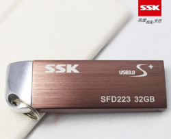 限华北：SSK 飚王 锐界极速版 SFD223 U盘 （32G、USB3.0、70/100M/s读写）