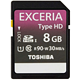 TOSHIBA  东芝  (EXCERIA-TypeHD)   8G(UHS-I)SDHC 储存卡