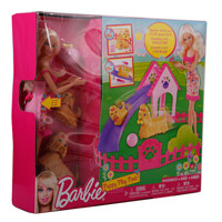 Barbie 芭比之狗狗快跑 X2631+魔方+足球盒子桌游