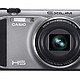 再特价：CASIO 卡西欧 EX-ZR410 数码相机（24mm广角/12.5倍变焦/高速连拍） 黑色款