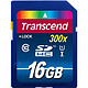 华中新人价：Transcend 创见 SDHC 16GB 存储卡（300x、Class10、UHS-I）