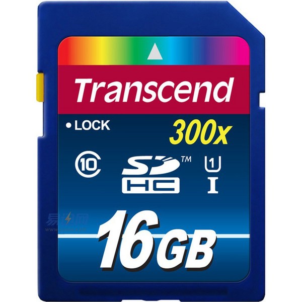 Transcend 创见 SDHC 16GB 存储卡(300x、Class10、UHS-I)