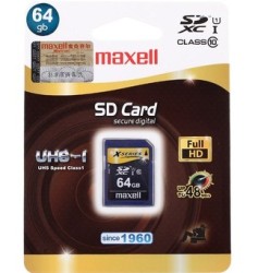 华北补货：Maxell 麦克赛尔 64G SDXC高速存储卡（Class10、UHS1）