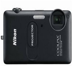 Nikon 尼康 COOLPIX S1200pj 数码相机 黑色