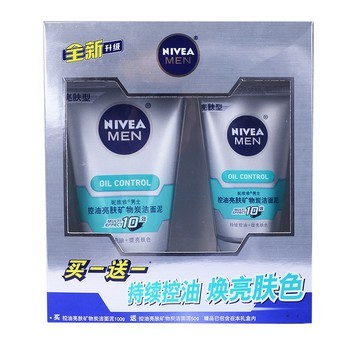 NIVEA 妮维雅 男士 全能控油劲炭 洁面泥