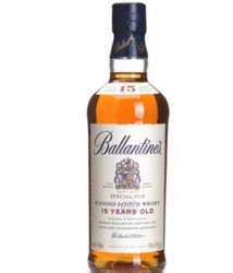 Ballantine's 百龄坛 15年苏格兰威士忌 700ml+百加得朗姆酒275ml
