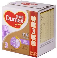 Dumex 多美滋  金装优阶3段1200克（3联包）