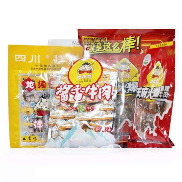 棒棒娃 精选大礼包 308g(卤汁牛肉+麻辣牛肉+灯影丝+牛肉粒)