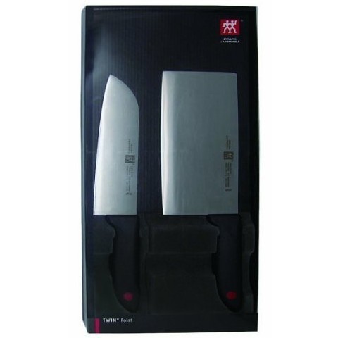 Zwilling 双立人 TWIN Point系列 刀具两件套礼盒装（中片刀+多用刀）+ 3M百洁布