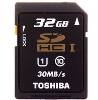 华北到货：TOSHIBA 东芝 32GB SDHC储存卡（Class10、UHS-I）