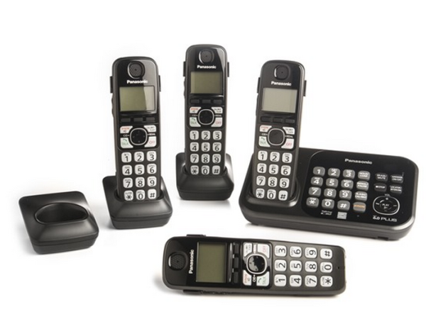 Panasonic 松下 KX-TG234SK 无绳电话套装（DECT 6.0+、答录、一拖三）