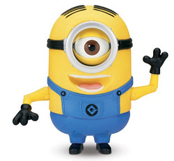 Despicable Me 2 Minion Stuart Laughing Action Figure 喜闻乐见小黄人 