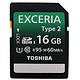 EXCERIA-Type2 东芝 16G(UHS-I)SDHC储存卡 R95W60