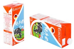 限华北:Euro-fit 欧乳菲 超高温处理 全脂牛奶1L*2盒
