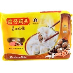 湾仔码头 速冻手工水饺 800g