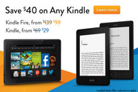 Amazon.com  最低$29买Kindle 、Amazon.cn 买200礼品卡返20无限制券