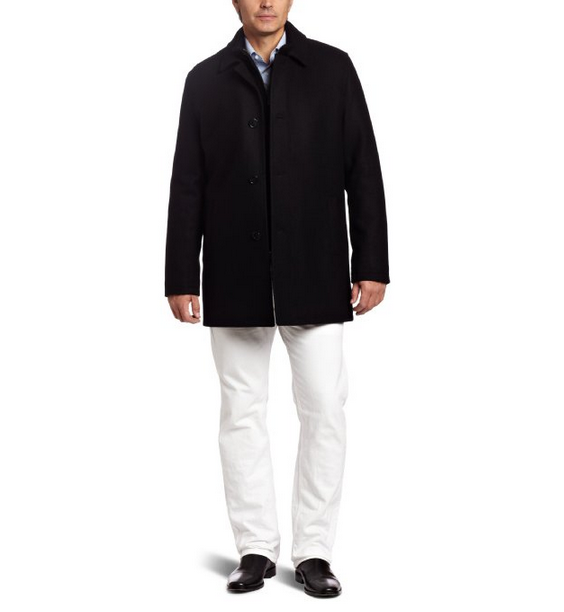 Cole Haan Melton Car Coat 男士简约羊毛大衣