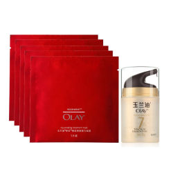 Olay 玉兰油 多效修护粉嫩气色霜50g+面膜24g*5片+雅顿绿茶香水50ml