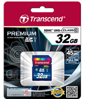 限华南:Transcend 创见 SDHC 32GB SD存储卡（300x、Class10、UHS-I）