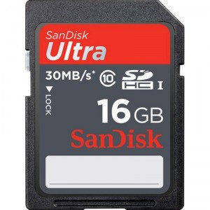 SanDisk 闪迪 Ultra 至尊高速 SDHC 存储卡 16GB（Class10、30M/S）