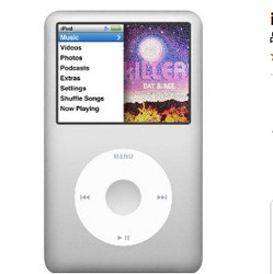 Apple 苹果 iPod classic 3代 160GB  MC293CH/A 数码音乐播放器  银色 