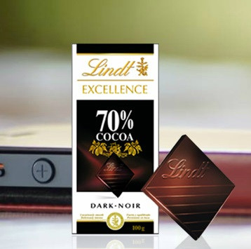 临期清仓：Lindt 瑞士莲 特级排装70% 黑巧克力100g