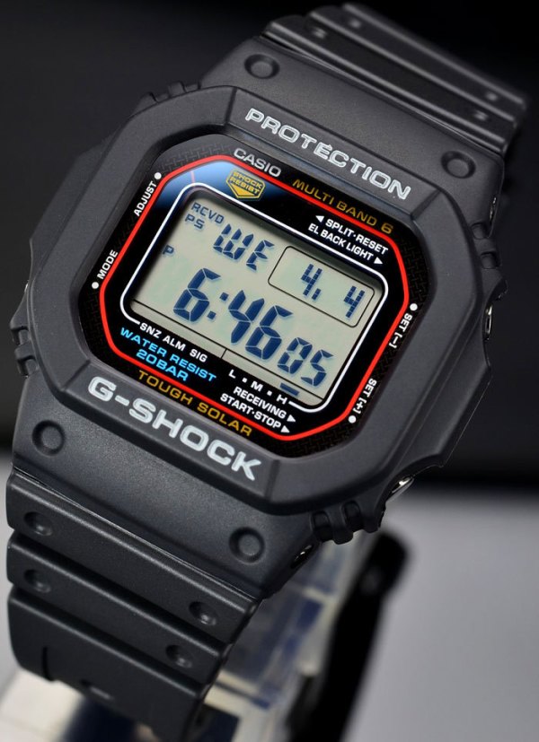 CASIO 卡西欧 GWM5610-1 G-Shock 男款 太阳能电波腕表（6局电波）