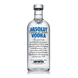 ABSOLUT VODKA 绝对伏特加（原味）700ml  