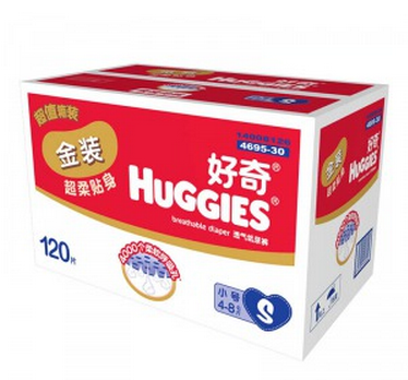 HUGGIES 好奇 金装 纸尿裤 S120片