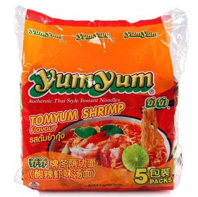来碗面!yumyum 养养牌 冬阴功面(酸辣虾味汤面)五连包 70g*5袋