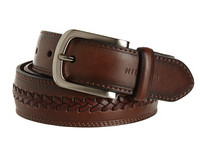 凑单吧：Tommy Hilfiger 男款 Double Stitched Canvas Belt 真皮编织皮带 