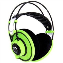 AKG 爱科技 Q701 便携式头戴耳机(昆西·琼斯签名、青柠)