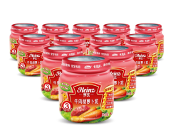 Heinz 亨氏 三段 牛肉胡萝卜泥 113g*12