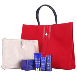 Guerlain 娇兰 御廷兰花四件套（赠金色化妆包、红色大挎包）