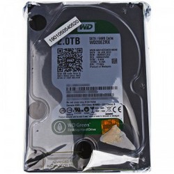 WD 西部数据 WD Caviar Green WD20EZRX SATA3接口台式机硬盘(2TB/IntelliPower 技术/64M)