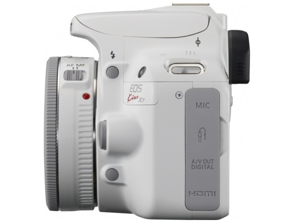 据说姑娘都喜欢白色:canon 佳能 eos kiss x7 白色版双头套机(18-55