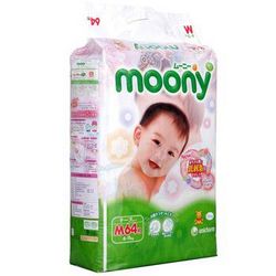 天黑黑预告：moony 尤妮佳 婴儿纸尿裤 M64片