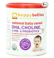 Happybellies 禧贝 有机DHA益生菌2段糙米谷物米粉 6罐装