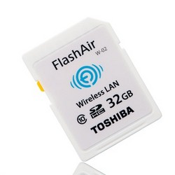 TOSHIBA 东芝 32G FlashAir 无线局域网嵌入式 SDHC存储卡 Class10