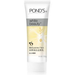 POND'S 旁氏 亮采净白系列 米粹润白洁面乳 100g 