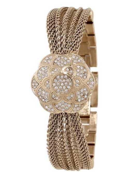 Anne Klein 安妮克莱恩 AK/1046CHCV Swarovski Crystal Accented Watch 女表