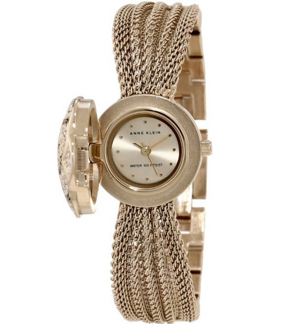 Anne Klein 安妮克莱恩 AK/1046CHCV Swarovski Crystal Accented Watch 女表