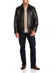 Cole Haan  Smooth Leather Jacket 男士 羊羔皮夹克
