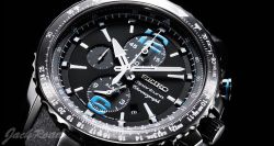 SEIKO 精工SNAF25 Sportura Aviator Chronograph 男款 多功能计时腕表